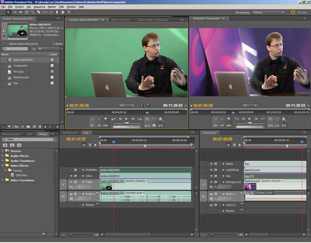 cours de montage video avec adobe premiere