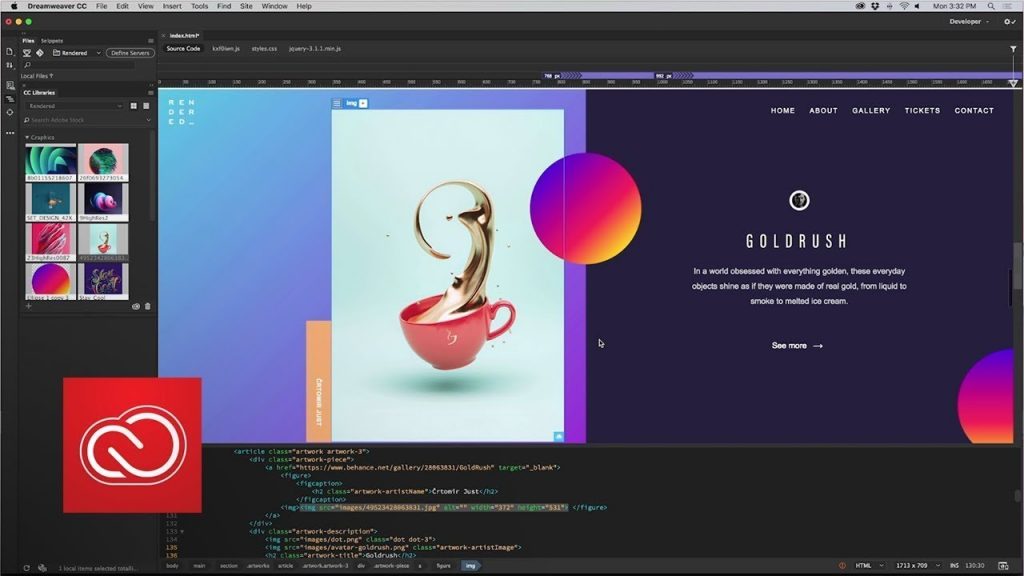 Course Web design with Adobe Dreamweaver and WordPress HTML5 and CSS training Zoom