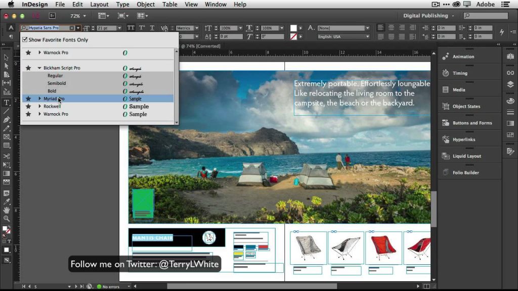 Adobe InDesign CC Burnaby coaching training corporations in Vancouver